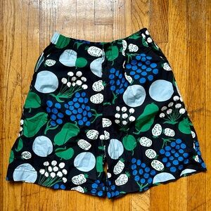 Uniqlo x Marimekko Cotton Poplin Shorts Sz XS